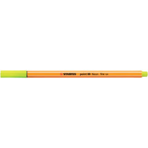 Fineliner Stabilo Point 88® 0,4 mm giallo neon 88/024